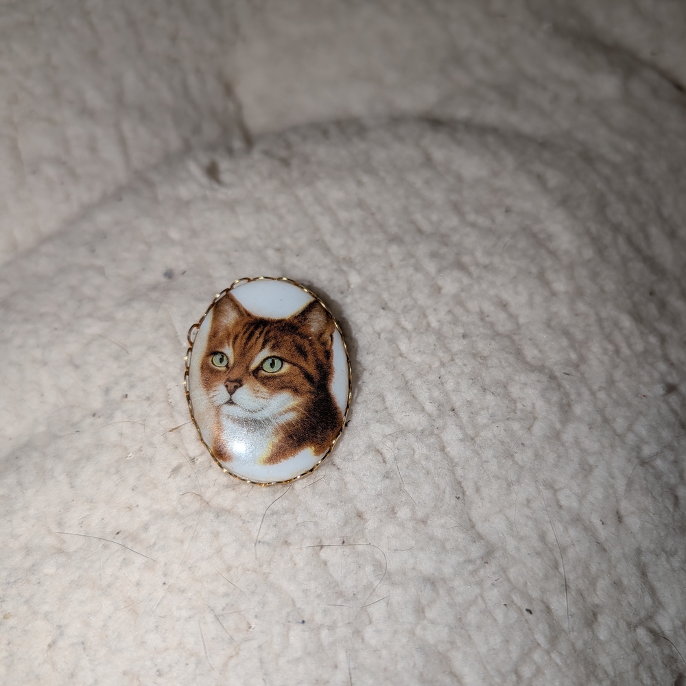 Cat Portrait Brooch